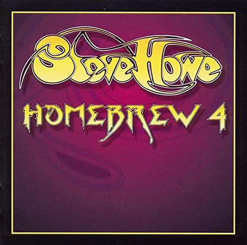 Steve Howe's "Homebrew 4" CD cover, gold lettering on purple background.
