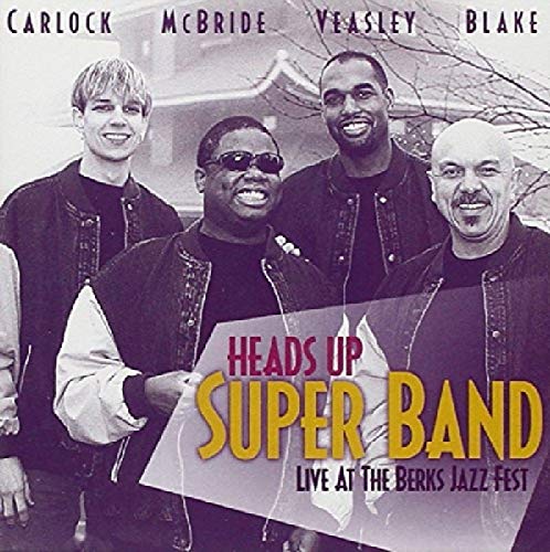 Heads Up Super Band album cover featuring four smiling musicians.