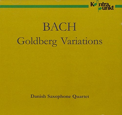 CD cover with olive green background and black text, featuring "Bach Goldberg Variations" title.