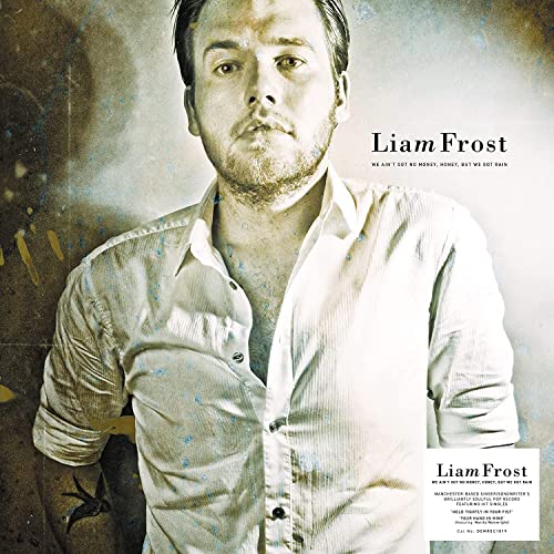 Liam Frost album cover featuring a portrait of a man in a shirt.