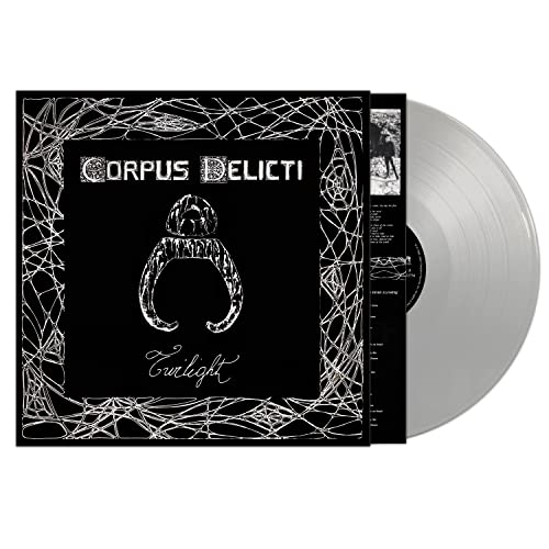 Corpus Delicti - Twilight" vinyl record with white spiderweb-like artwork.