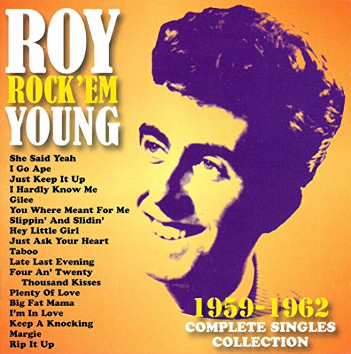 CD cover for Roy Young’s “Complete Singles Collection 1959-1962” featuring his portrait.