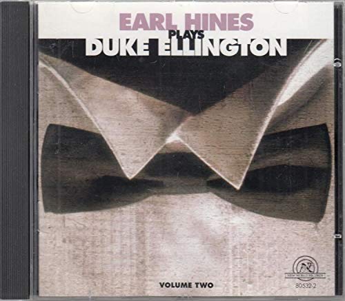 CD cover for Earl Hines’ “Plays Duke Ellington Vol. II” with abstract design.