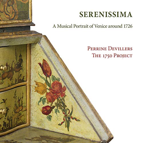 "CD cover featuring a painted, ornate wooden box with floral designs on a white background."