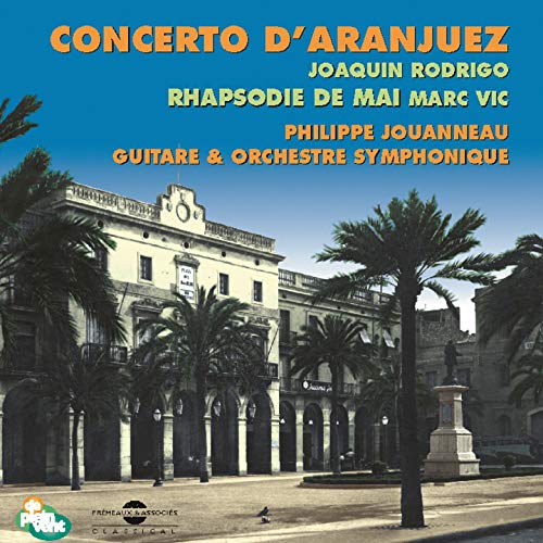 CD cover featuring a Spanish building, palm trees, and text listing artists.