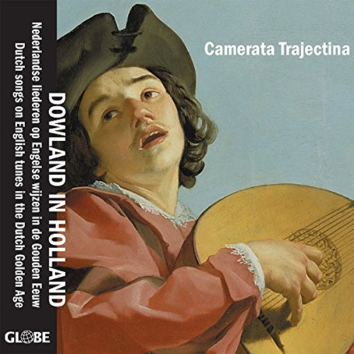 CD cover featuring a man playing lute, wearing 17th-century attire, against a blue background.