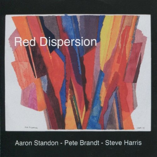 Album cover with abstract colorful artwork and white text on a black background.