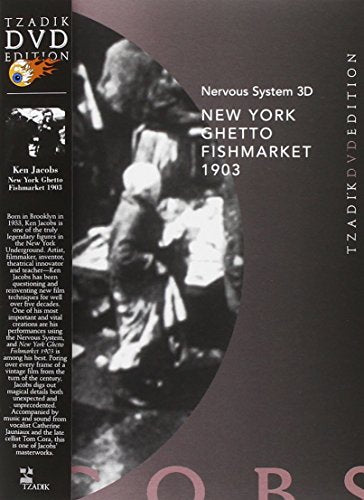 DVD cover with black-and-white image of a man at a fish market.
