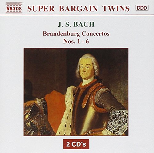 CD cover featuring a portrait of J.S. Bach in historical attire.