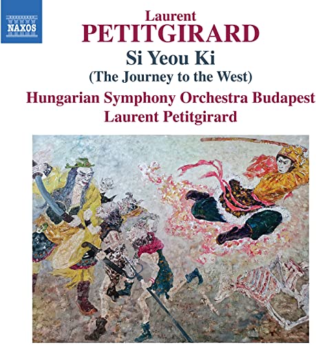 CD cover: painting of figures in action, red text, Naxos label.
