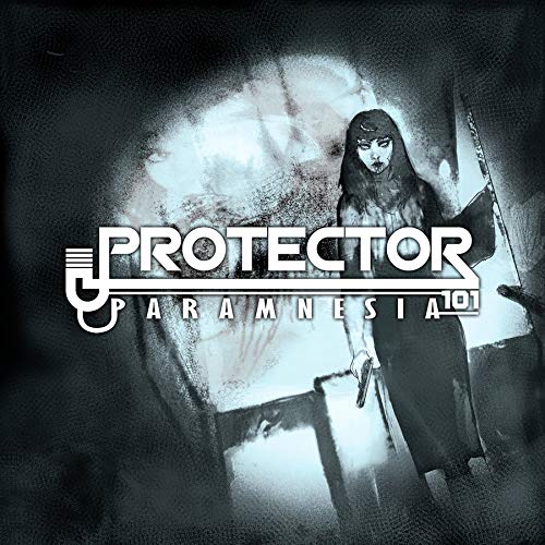 Vinyl album cover for Protector 101 - Paramnesia, featuring a shadowy figure.
