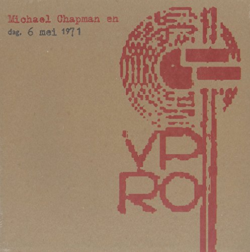 CD cover for Michael Chapman's "Live VPRO 1971" with abstract red design.