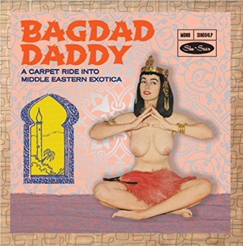 CD cover for “Bagdad Daddy” featuring a woman in Middle Eastern attire.