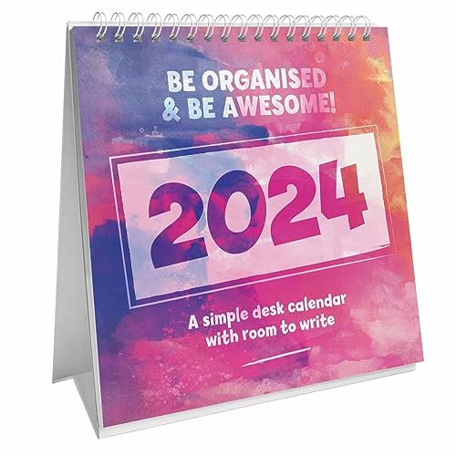 Be Organised And Be Awesome Easel Calendar 2024