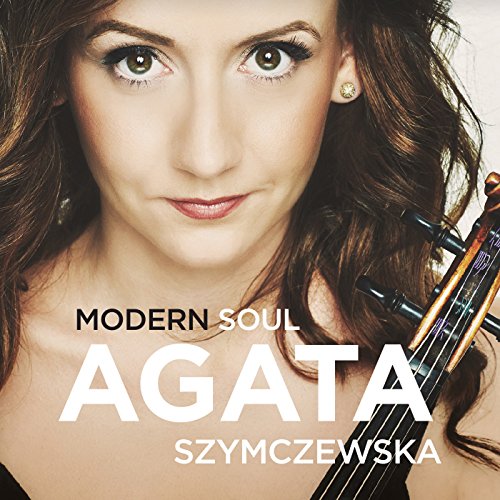 Album cover featuring a woman holding a violin with text overlay.