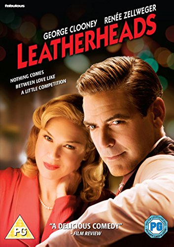 DVD cover for "Leatherheads" featuring George Clooney and Renée Zellweger.