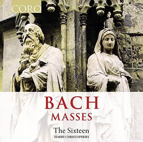 CD cover: statues, the word "BACH" and "The Sixteen" text.
