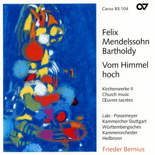CD cover for Felix Mendelssohn’s “Vom Himmel hoch” church music recording.