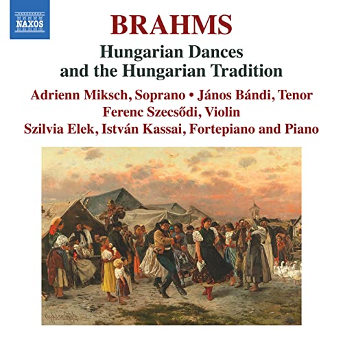 CD cover for Brahms’ Hungarian Dances featuring a pastoral painting.