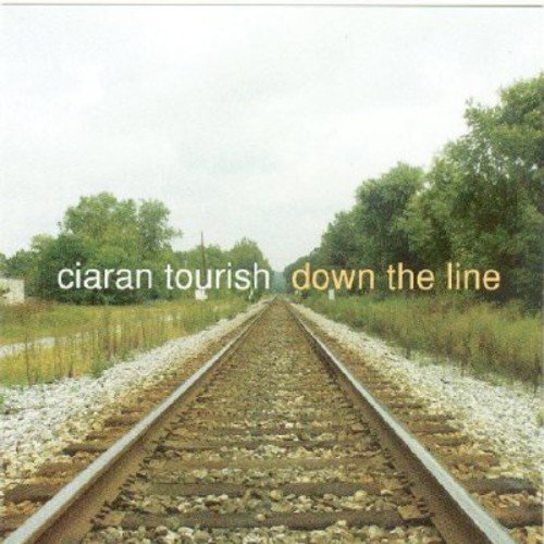 "Album cover featuring a photograph of train tracks with text overlay."