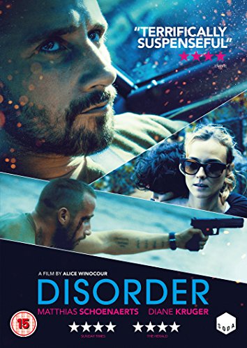 DVD cover for Disorder showing Matthias Schoenaerts and Diane Kruger in a tense scene.