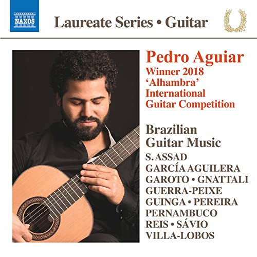 CD cover featuring guitarist Pedro Aguiar and composer names.