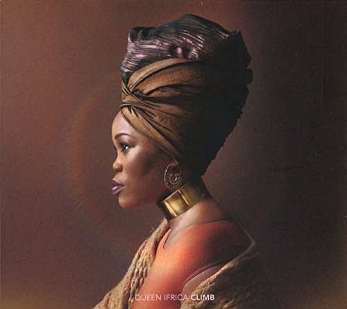 Queen Ifrica album cover: portrait of a woman in headwrap and gold jewelry.