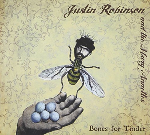 CD cover: illustrated bee-headed man holding eggs in a hand.