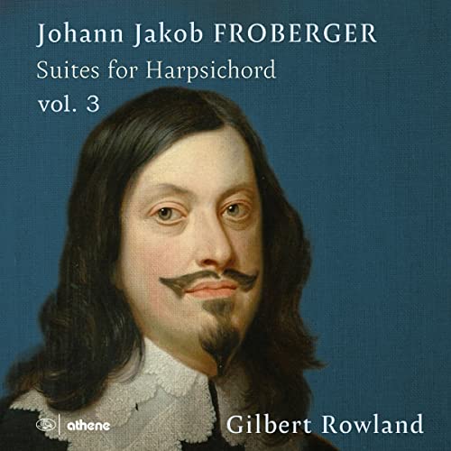 CD cover featuring a portrait of Johann Jakob Froberger, a composer.