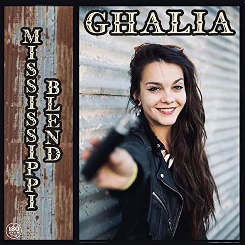 Album cover for Ghalia's "Mississippi Blend" featuring a smiling woman.