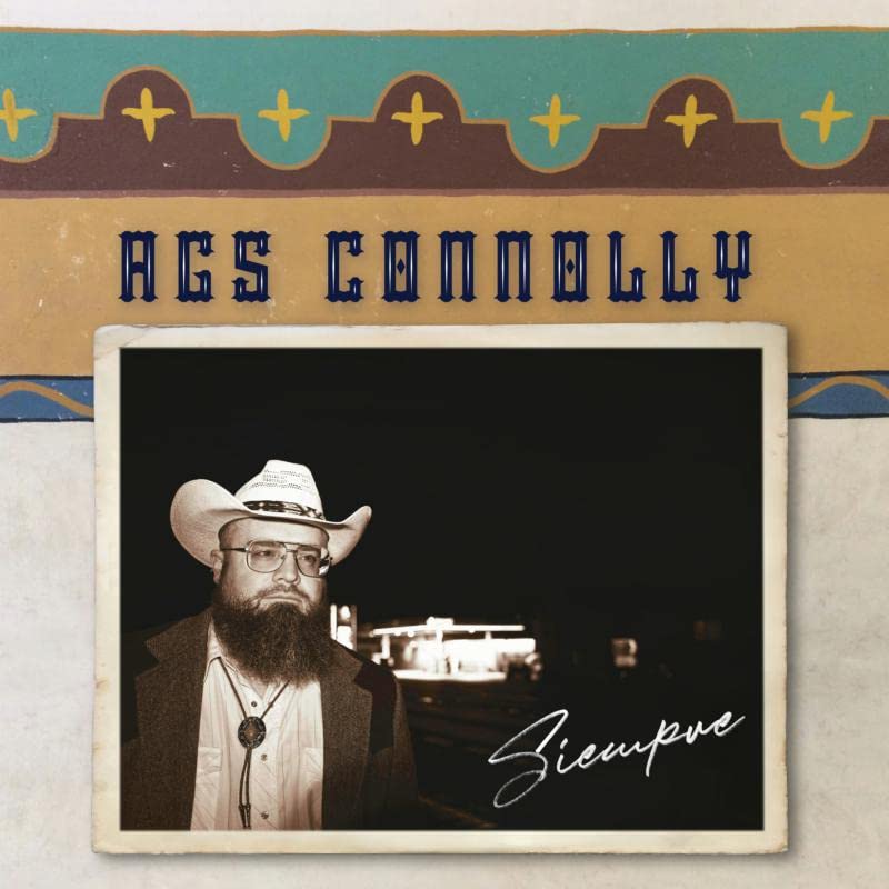 Ags Connolly album cover featuring a portrait of a bearded man in a cowboy hat.