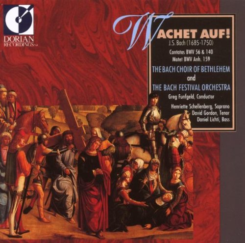 CD cover for Bach cantatas, featuring a Renaissance painting scene.