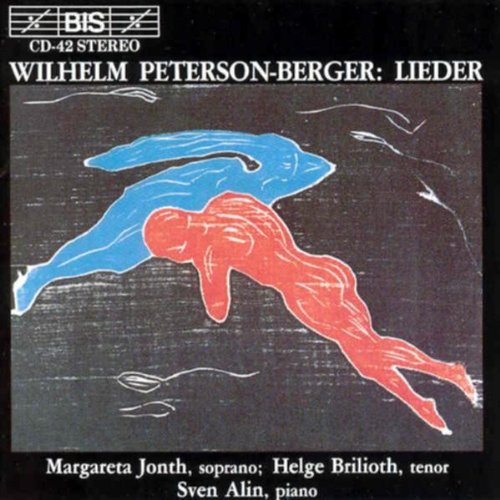 "CD cover with abstract blue and red figures on a dark background, white text."