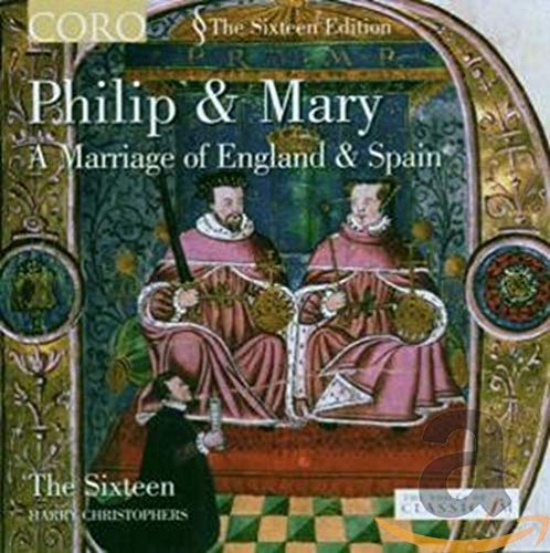 CD cover depicting portraits of King Philip II and Queen Mary I.