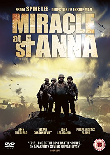 DVD cover for "Miracle at St Anna" depicting soldiers in wartime.