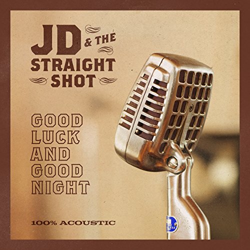 "Album cover featuring a vintage microphone on a brown background with text."