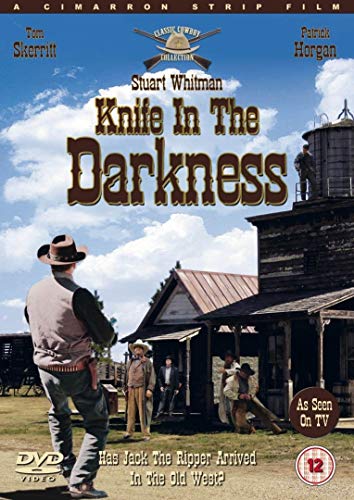 DVD cover for “Knife In The Darkness” western film, man with hat.