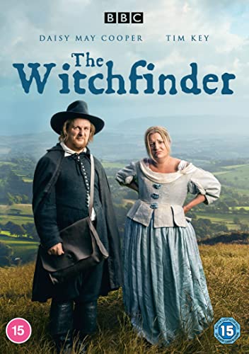 DVD cover for “The Witchfinder” featuring two actors in period clothing.