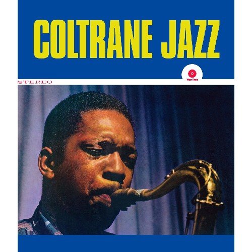 Vinyl record cover featuring John Coltrane playing saxophone.