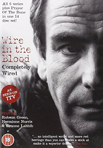 DVD cover for Wire in the Blood featuring a close-up of a man's face.