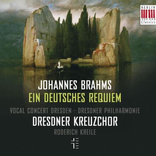 "CD cover featuring a serene lake scene with a boat and rocky cliffs."