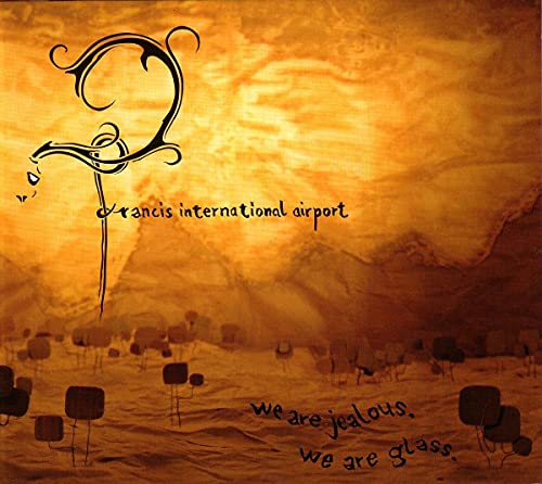 Album cover for Francis International Airport with abstract desert landscape.