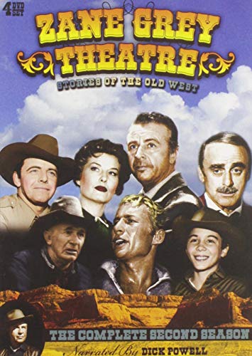 “Zane Grey Theatre” Season Two DVD cover featuring actors in Western attire.
