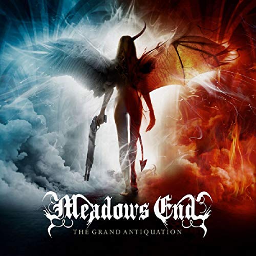 Album cover: winged figure with horns, split between blue and red hues.