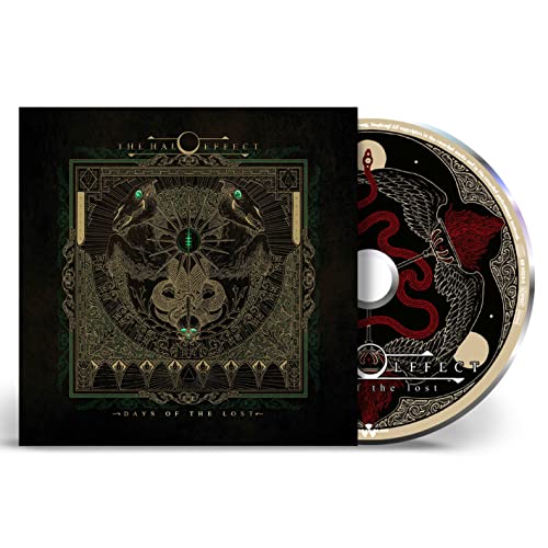 CD case for "The Halo Effect - Days Of The Lost" with raven artwork.