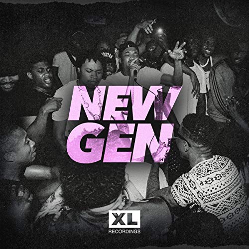 Album cover for “New Gen” featuring a crowd and pink text.