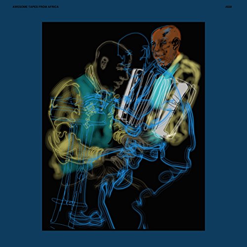 CD cover art depicting two figures with an accordion, outlined in bright colors.