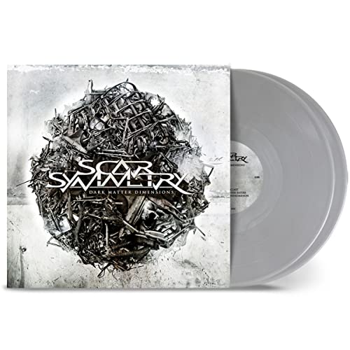 Scar Symmetry album "Dark Matter Dimensions" vinyl record with grey discs.