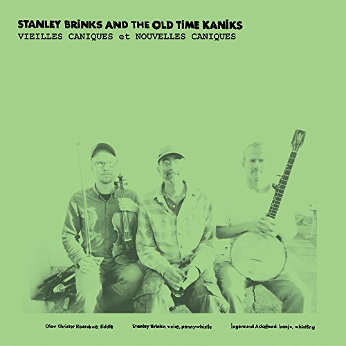 CD cover: three musicians with instruments on a green background.