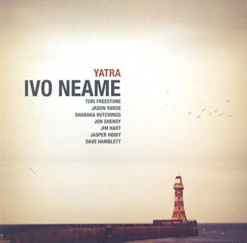 CD cover for Ivo Neame’s “Yatra” featuring a lighthouse and birds.
